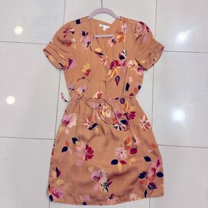 DR2 Golden Puff Sleeve Mini Sundress